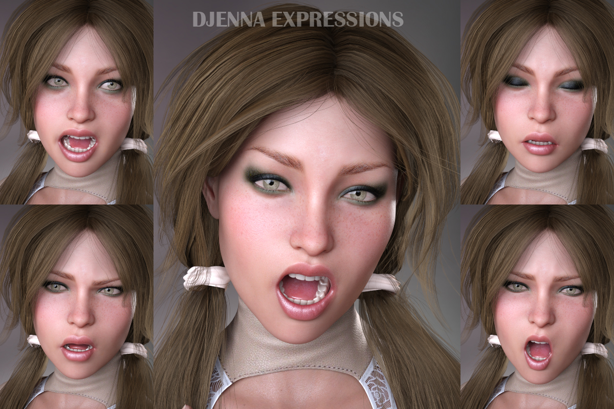 Djenna Expressions for GDN Djenna & Genesis 8 Female by N/A