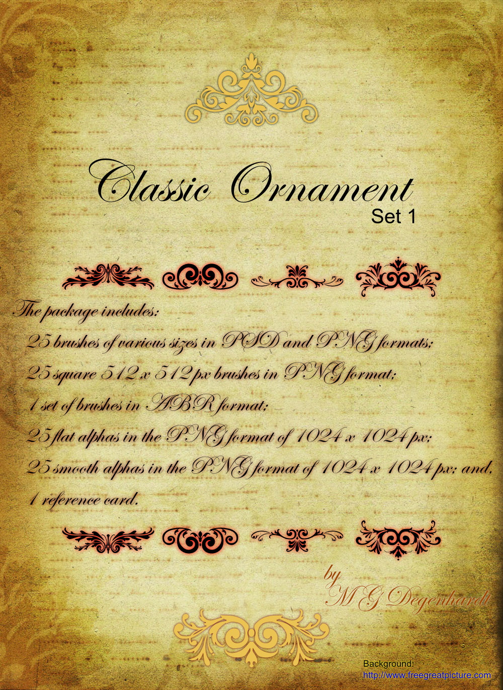 Classic Ornament - Set 1 by N/A