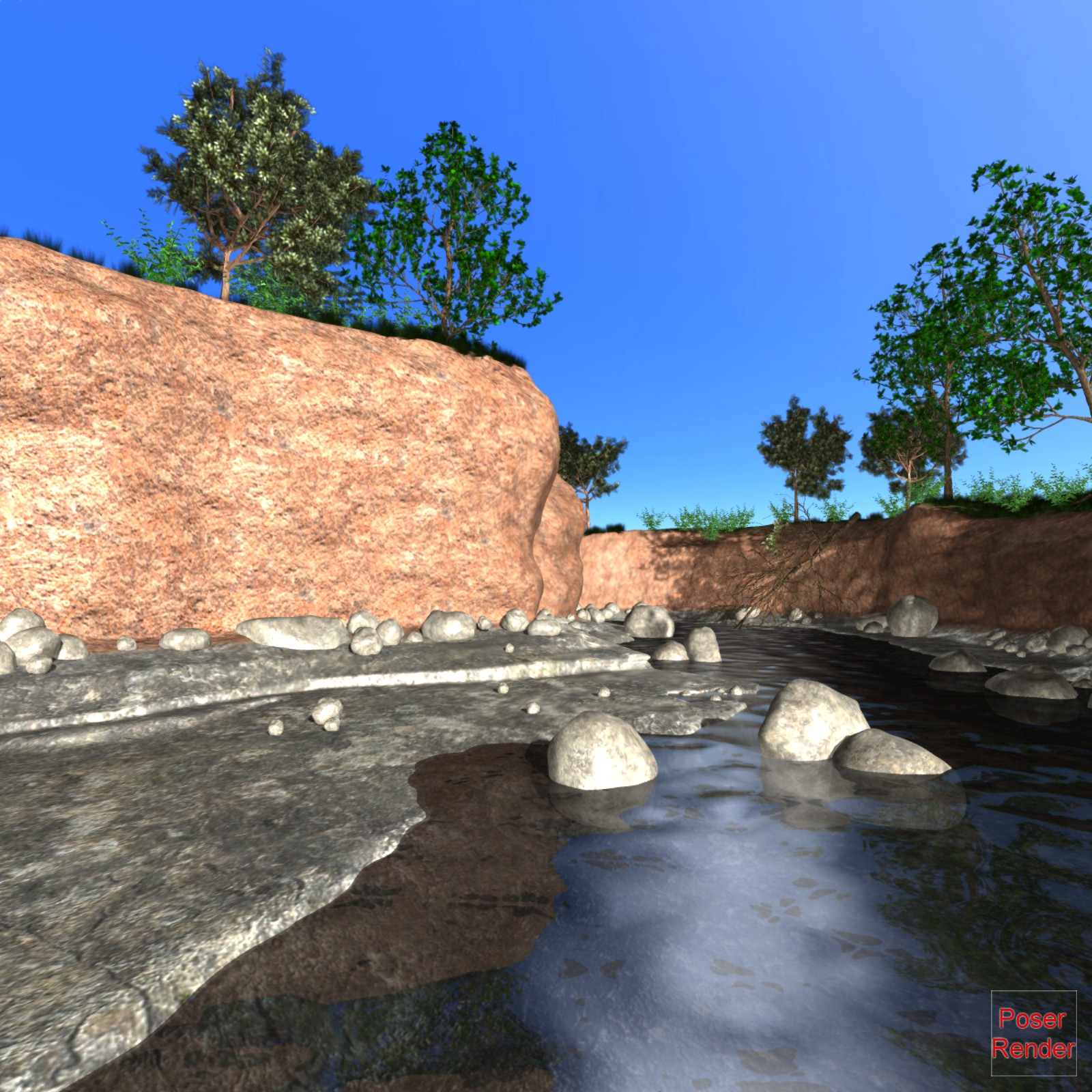 The creek Poser by N/A