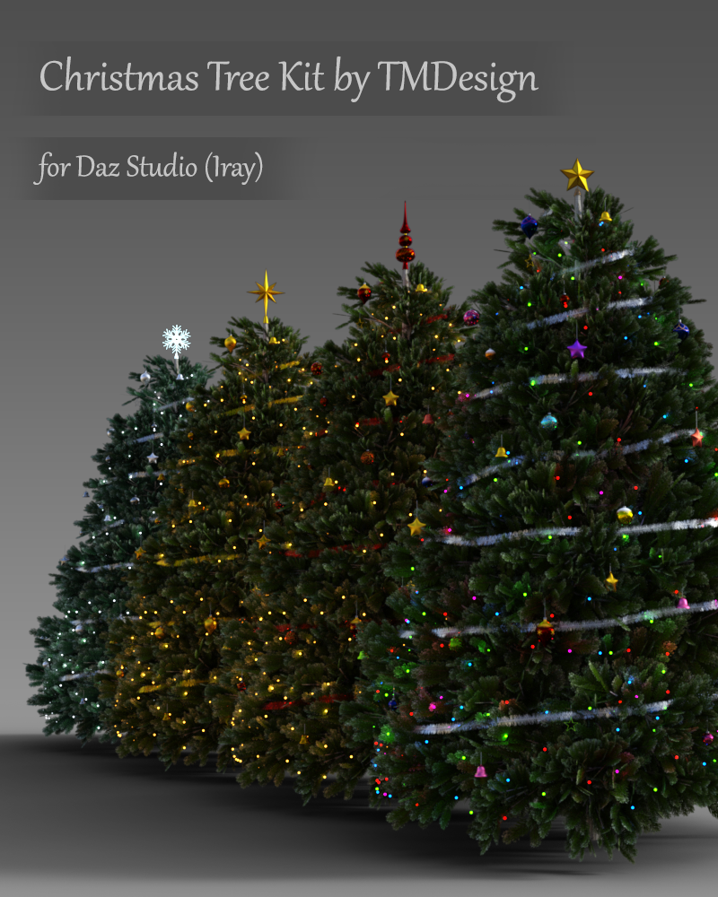 Christmas Tree Kit for Daz Studio Iray by N/A