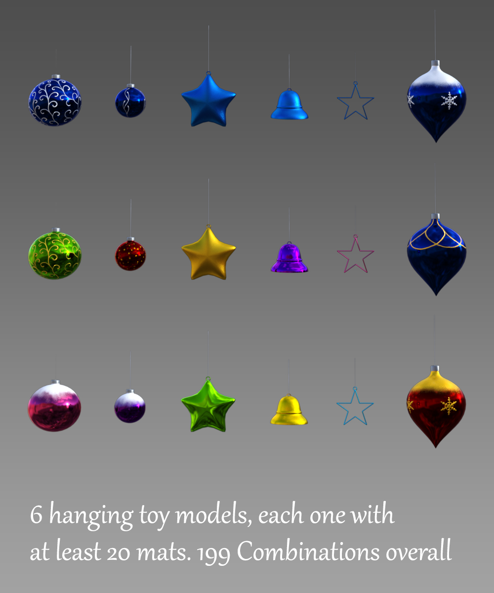 Christmas Tree Kit for Daz Studio Iray by N/A