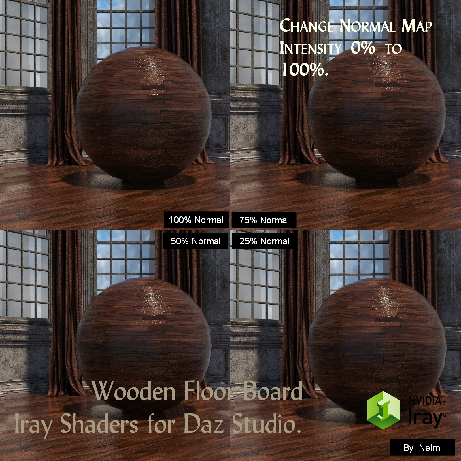 15 Floor Board Iray Shaders - Merchant Resource by N/A