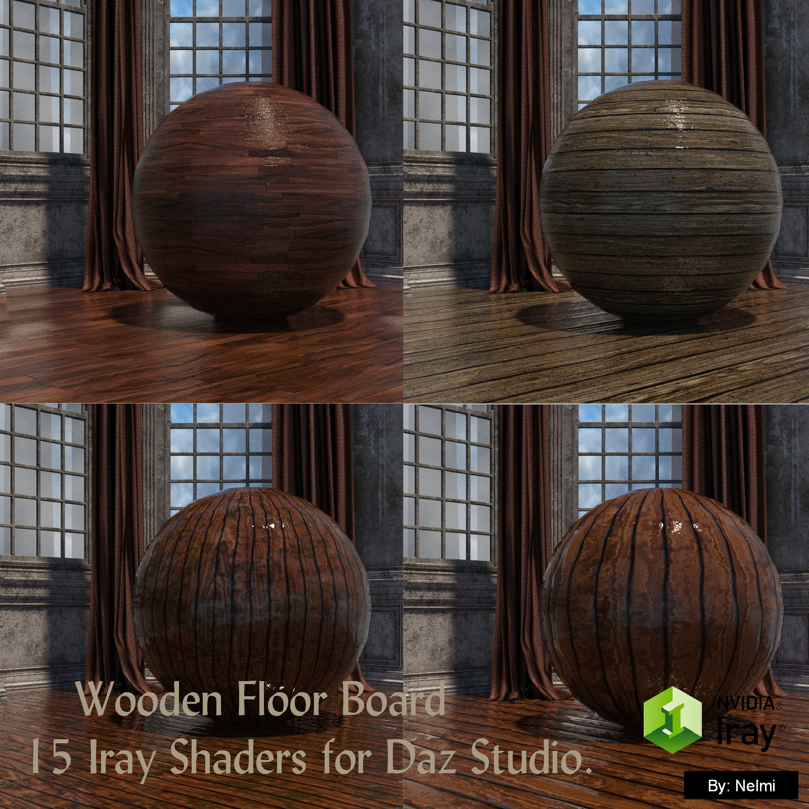 15 Floor Board Iray Shaders - Merchant Resource by N/A