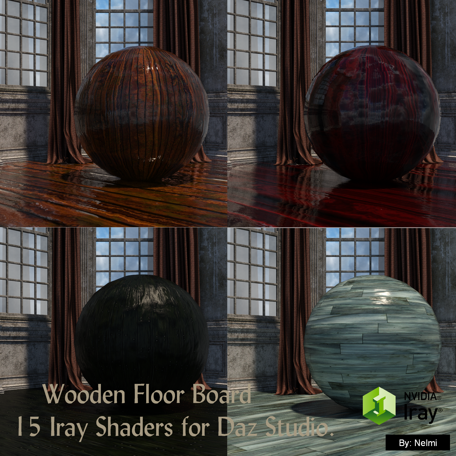 15 Floor Board Iray Shaders - Merchant Resource by N/A