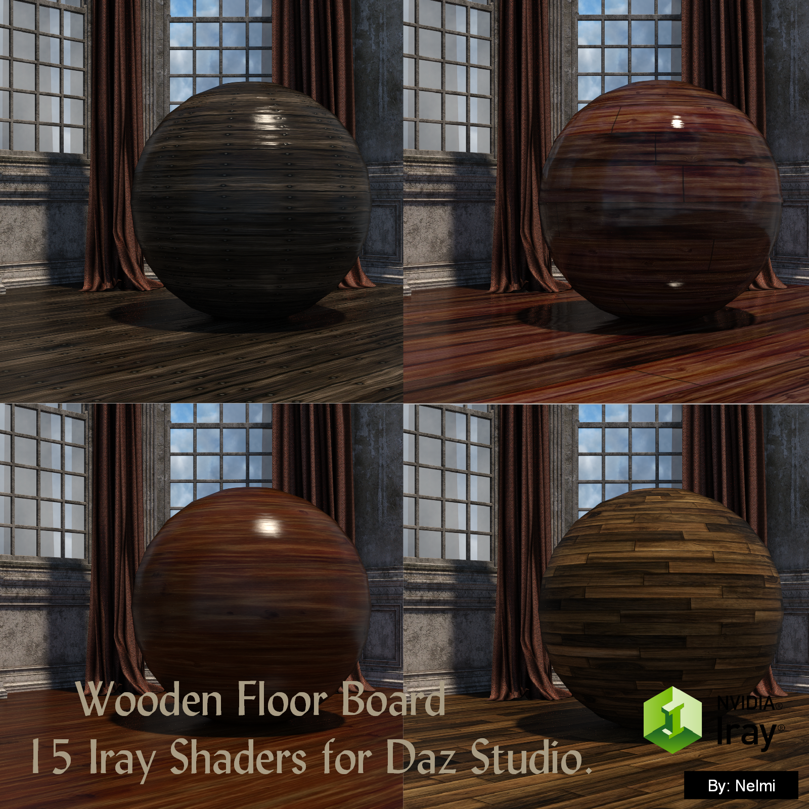 15 Floor Board Iray Shaders - Merchant Resource by N/A
