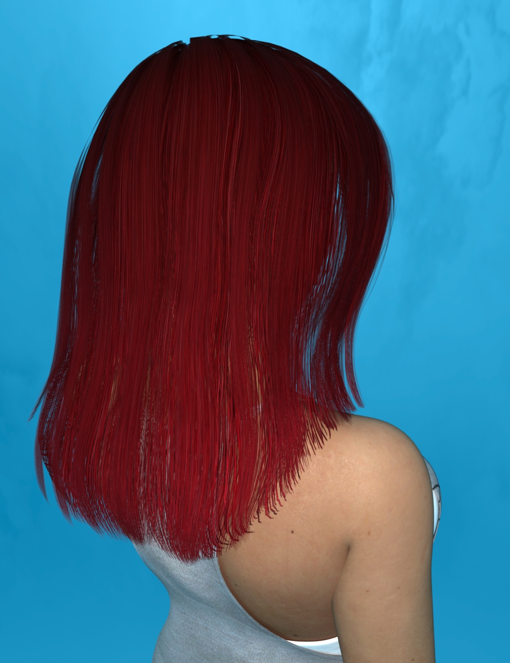 Simply Straight Hair for G8F and G3F by N/A