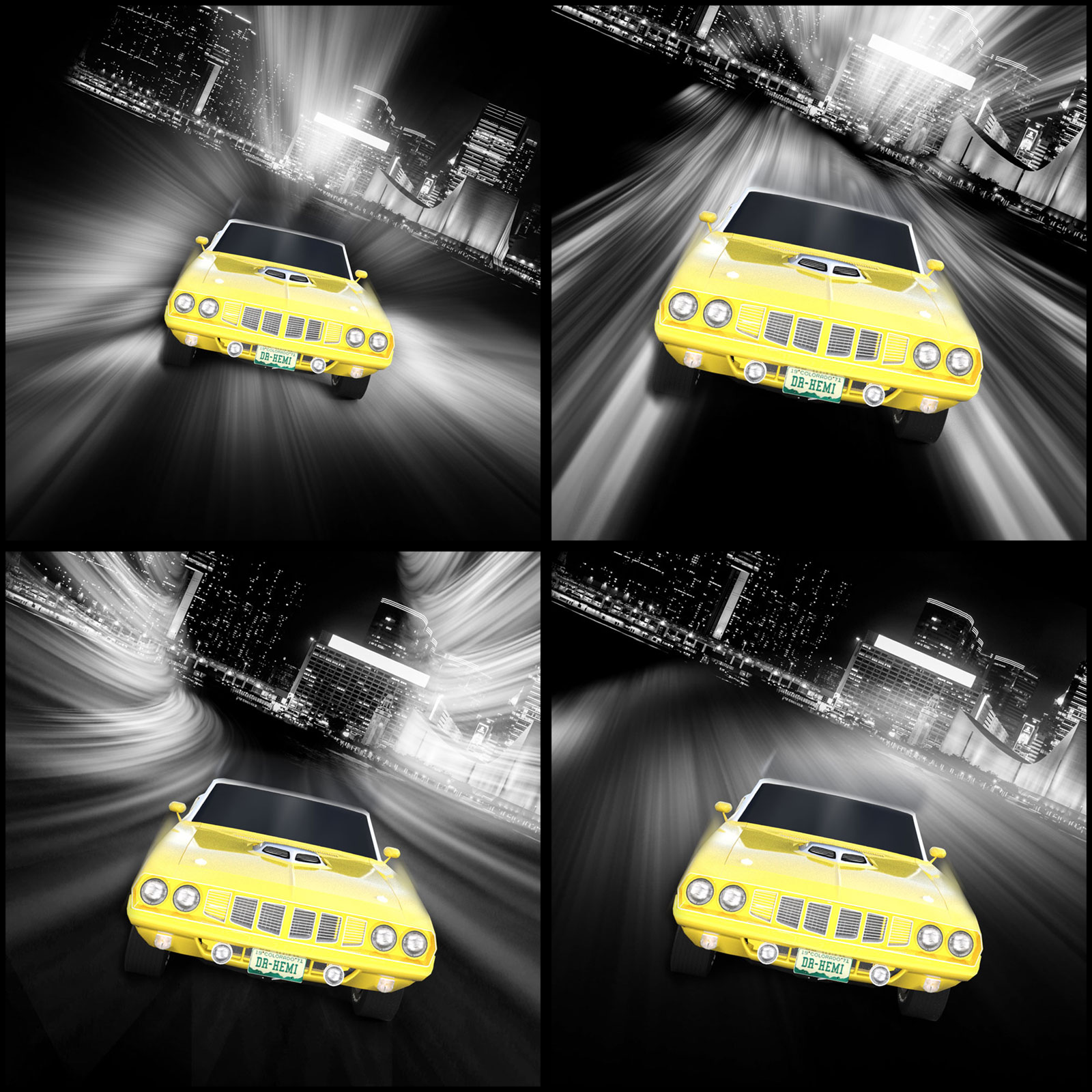 Night Car Race PS Brushes by N/A