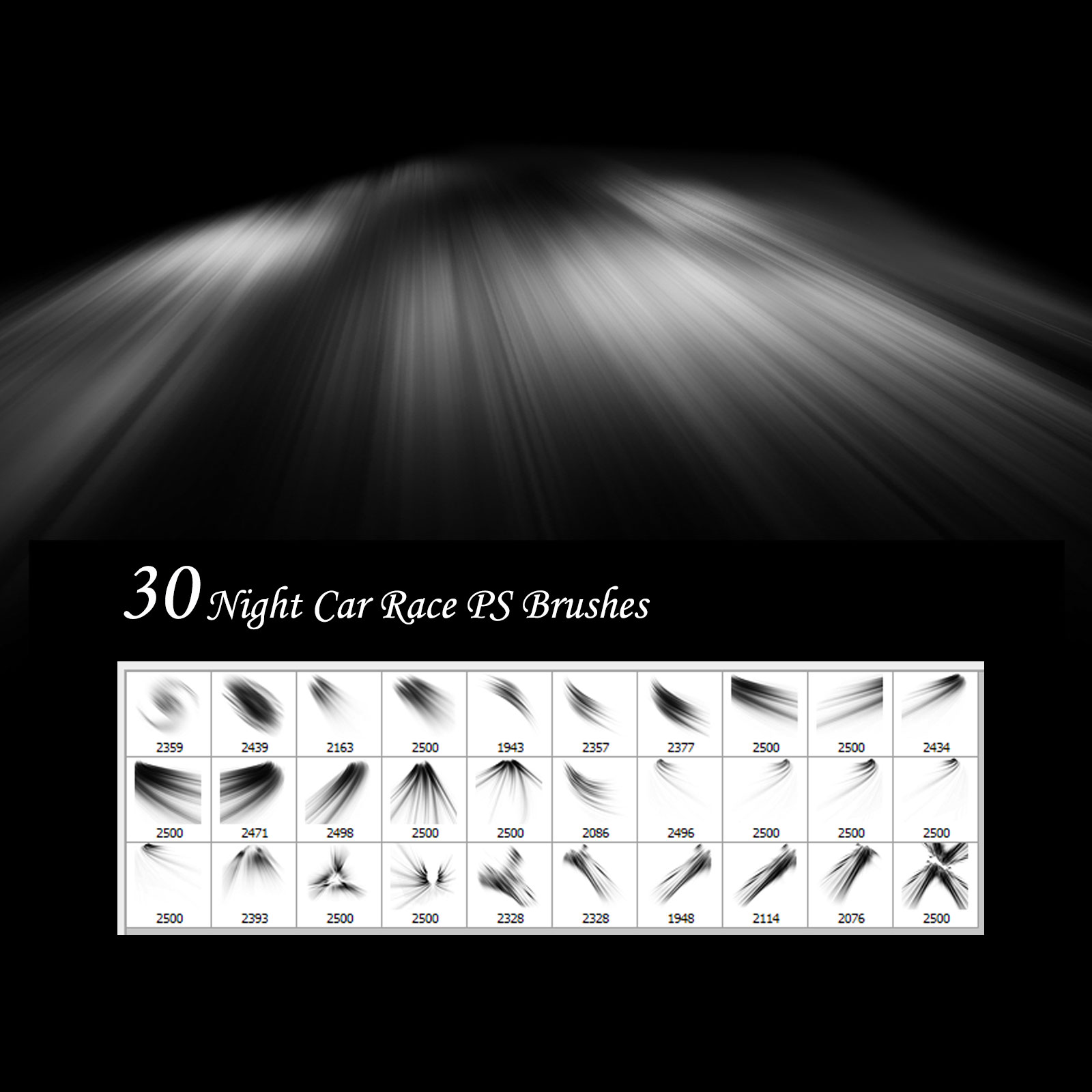Night Car Race PS Brushes by N/A