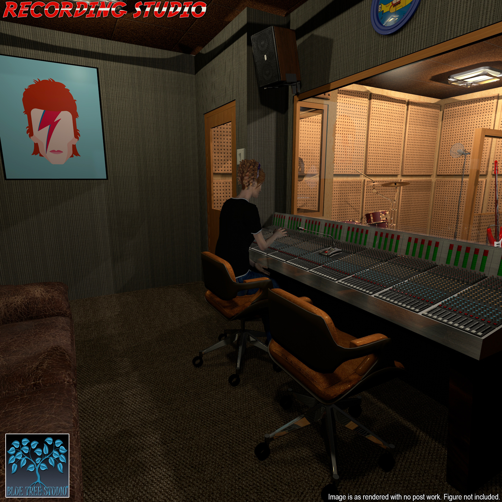 Recording Studio for Poser by N/A