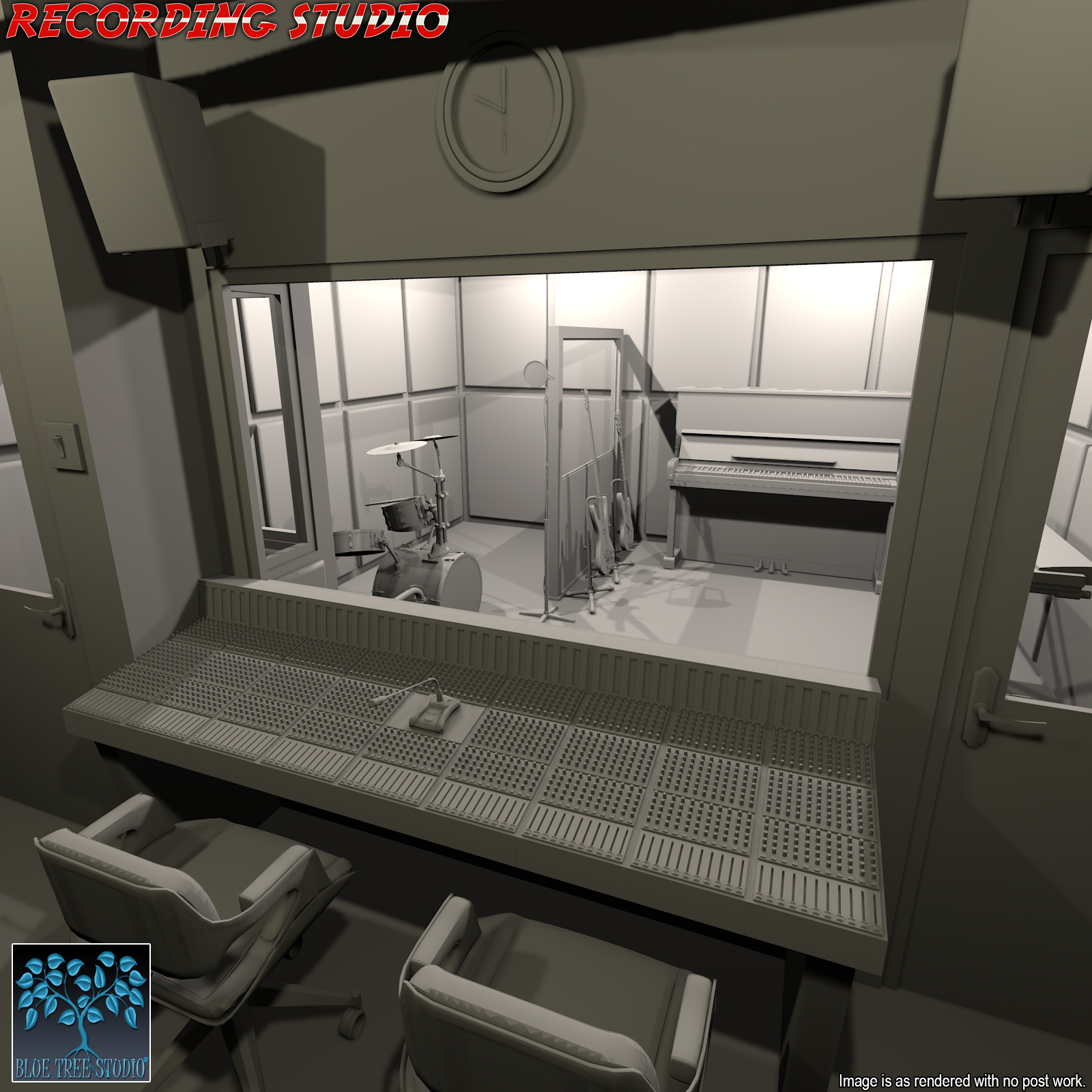 Recording Studio for Poser by N/A