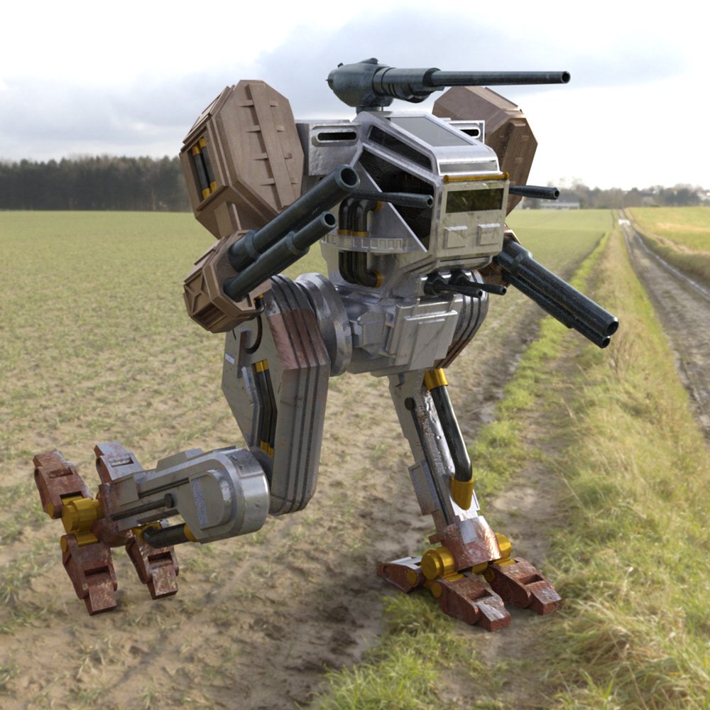 Hawksclaw Robot Mech  for DAZ Studio by N/A