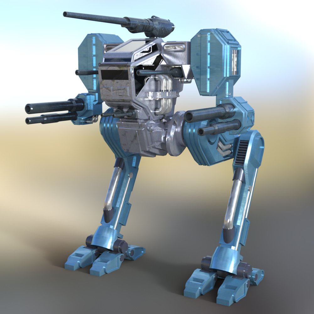 Hawksclaw Robot Mech  for DAZ Studio by N/A