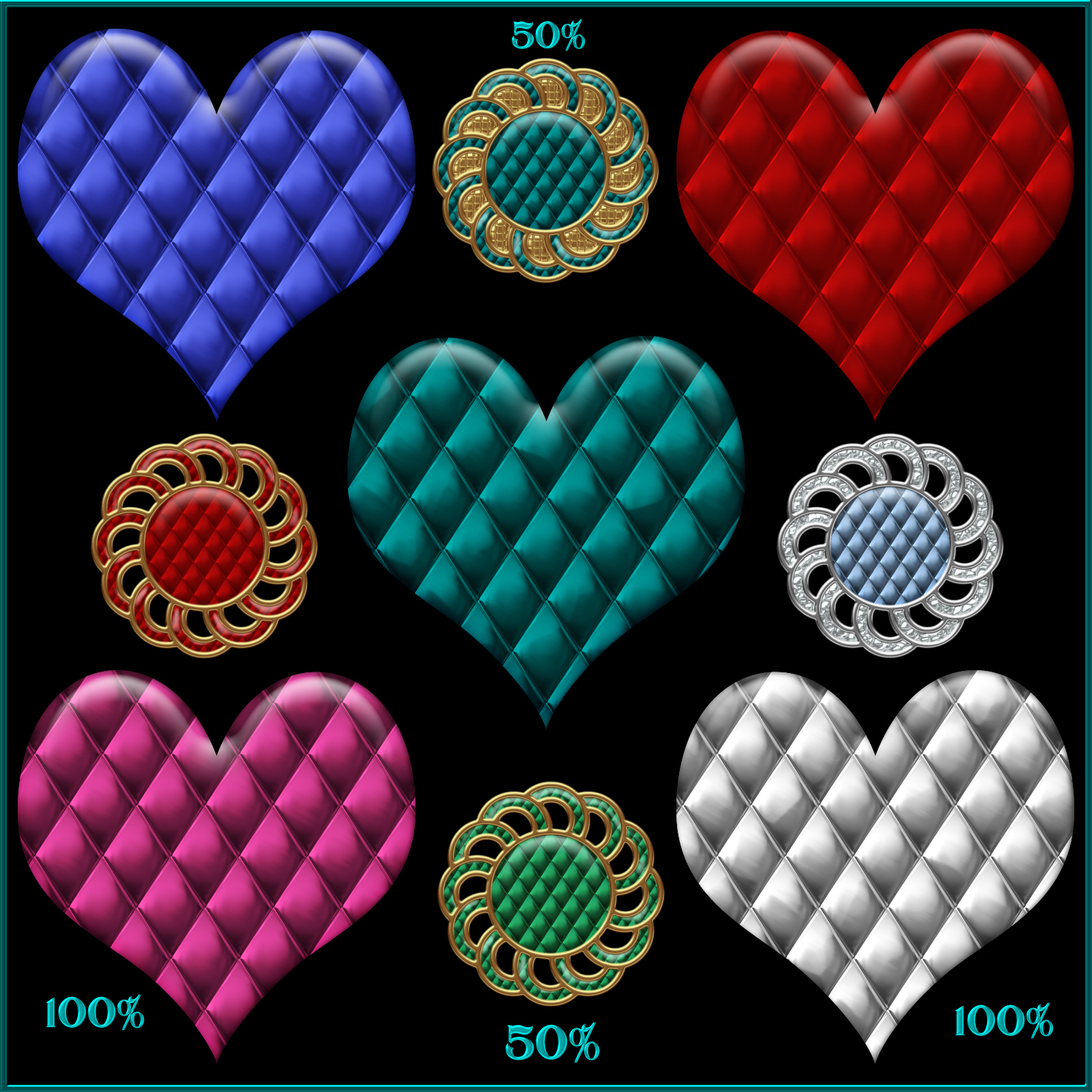 Metallic Diamonds PS Layer Styles by N/A