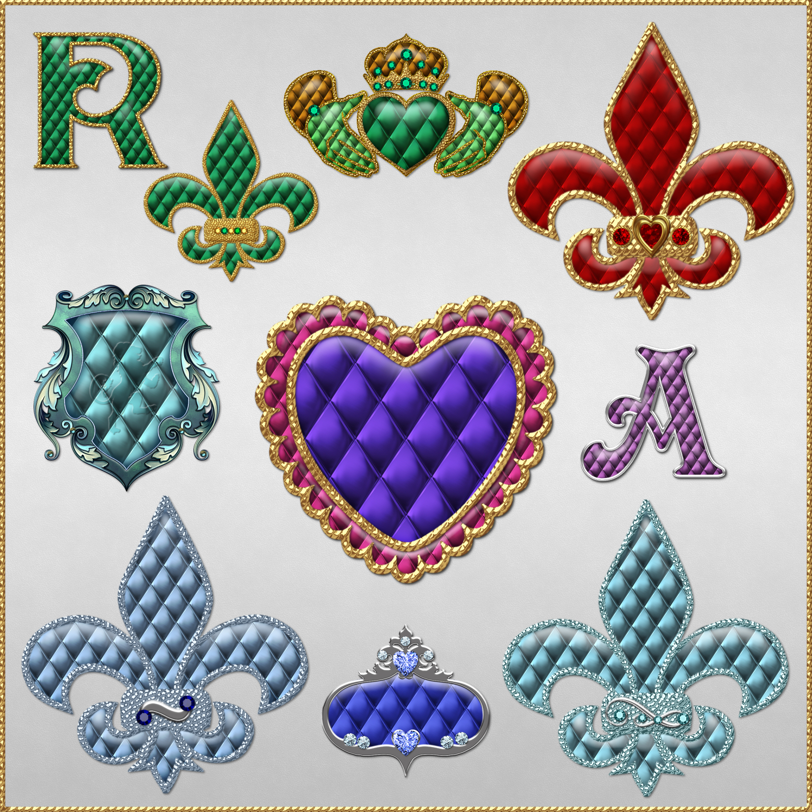 Metallic Diamonds PS Layer Styles by N/A