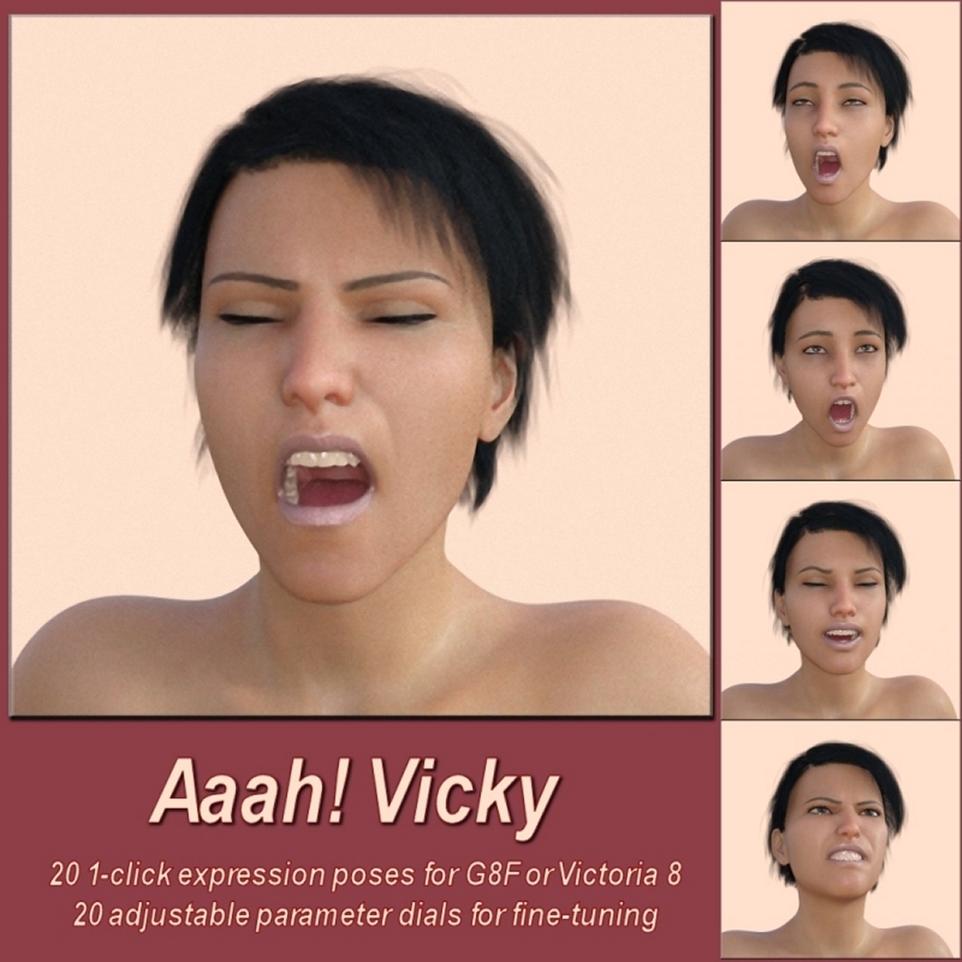 Aaah! Vicky8 for Daz Studio by N/A