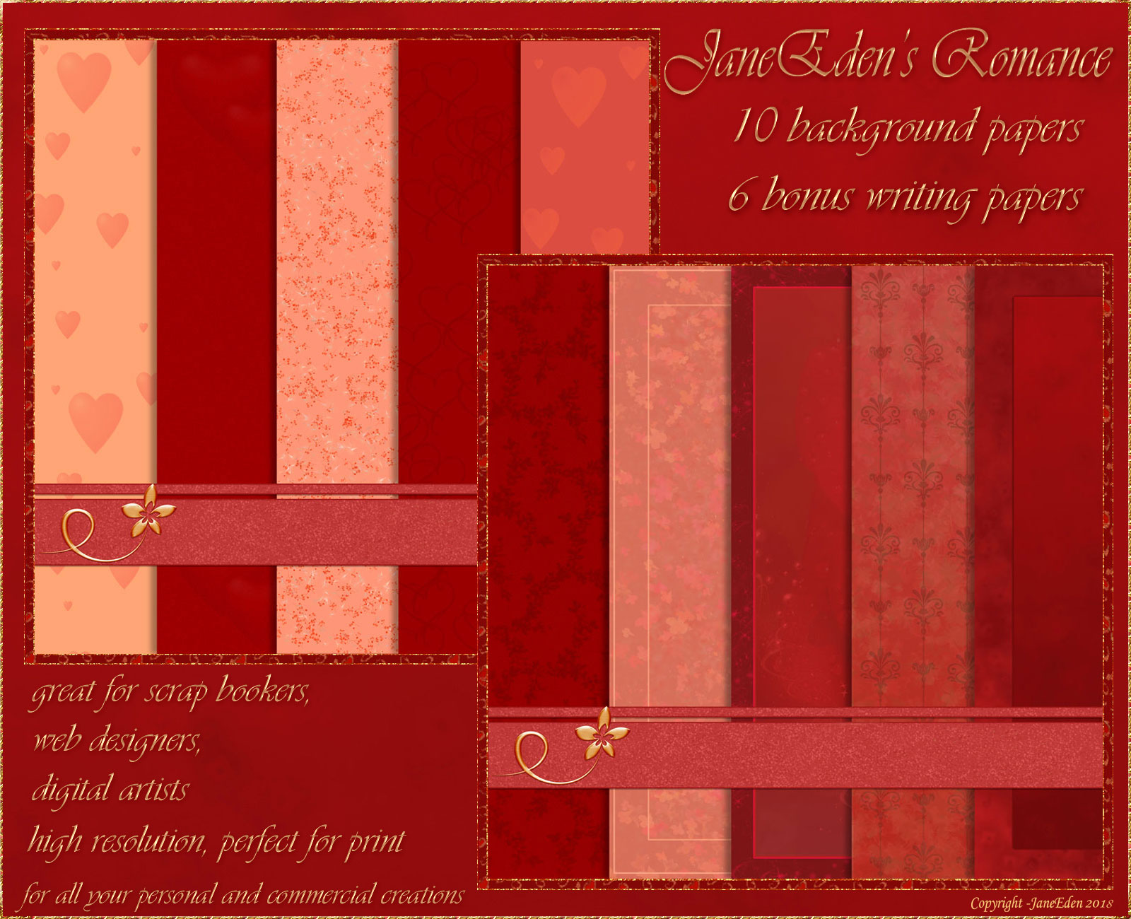 JaneEden's Romance Backgrounds by N/A