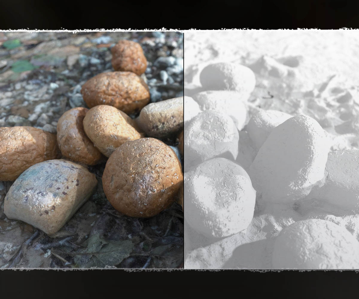 3D MiniScenery: Discarded Bread by N/A