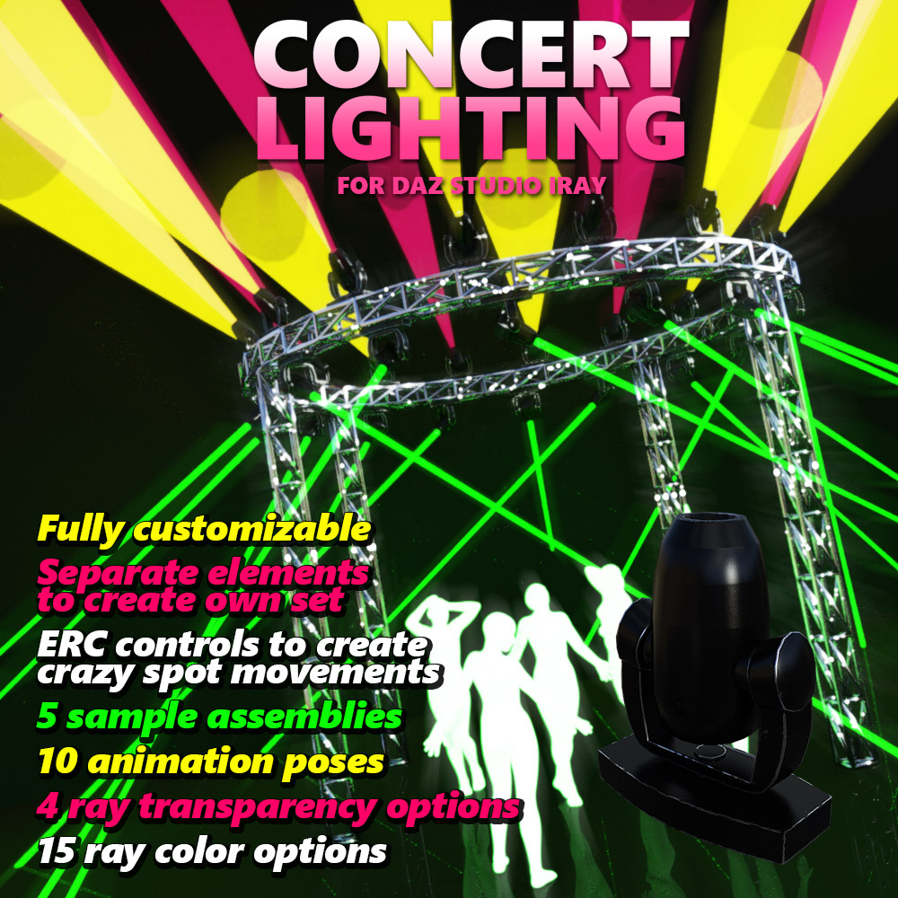 Concert Lighting for DS Iray by N/A