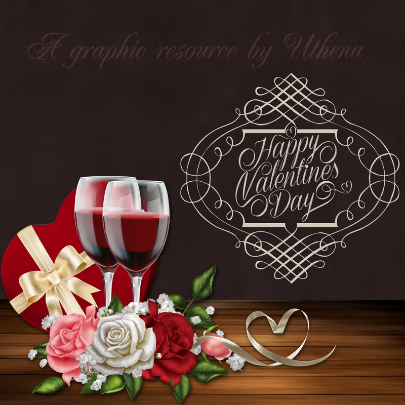 Uthena's Happy Valentine's Day Graphic Resource by N/A