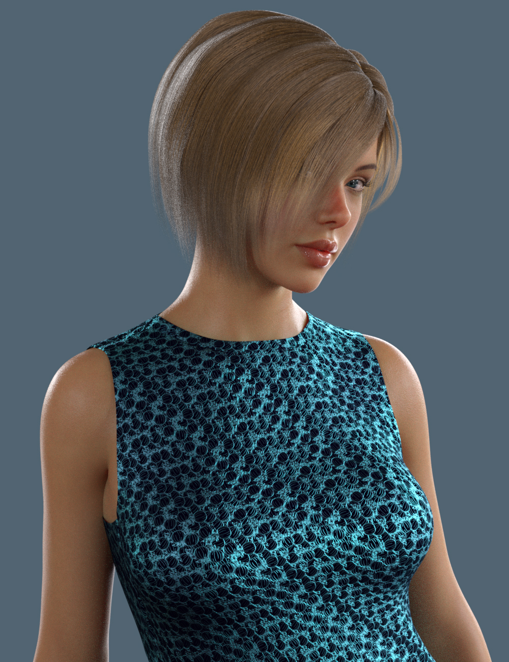 Slide3D Bob Hair for G3F and G8F by N/A