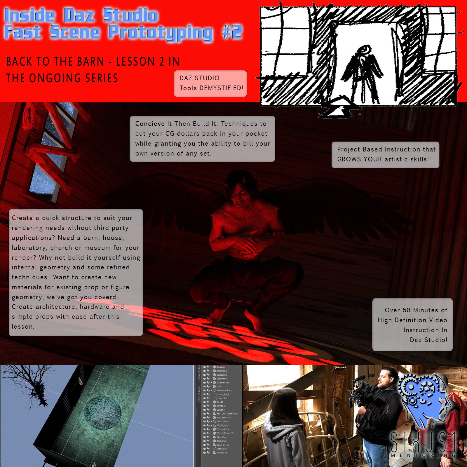 Inside Daz Studio - Fast Scene Prototyping - 02 by N/A