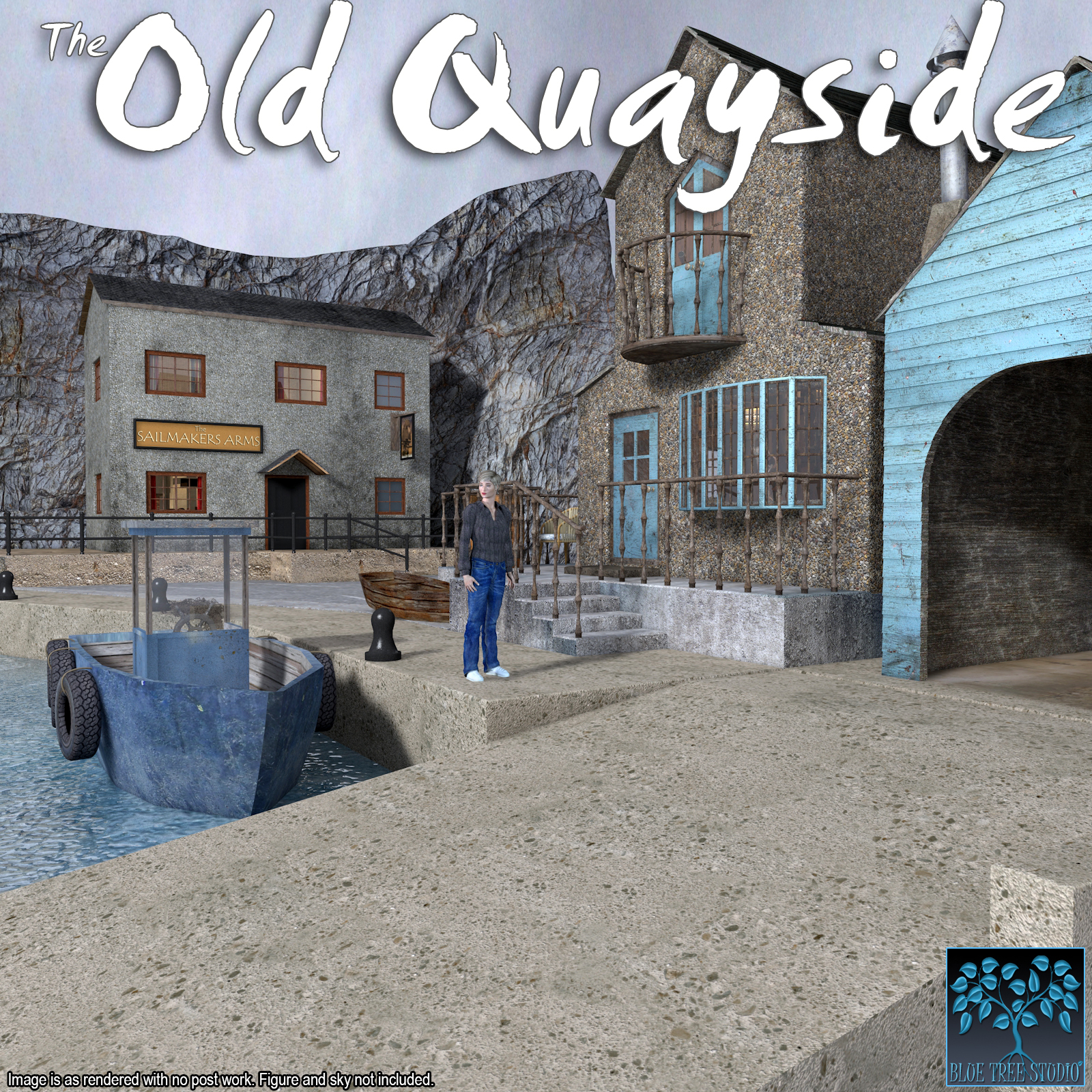 Old Quayside for Poser by N/A