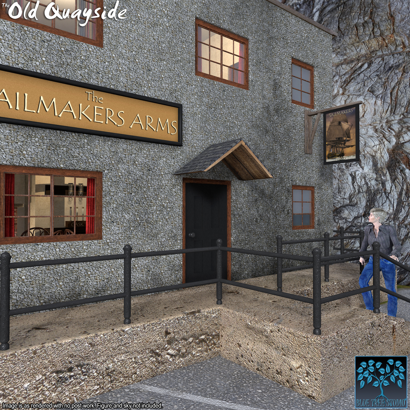 Old Quayside for Poser by N/A