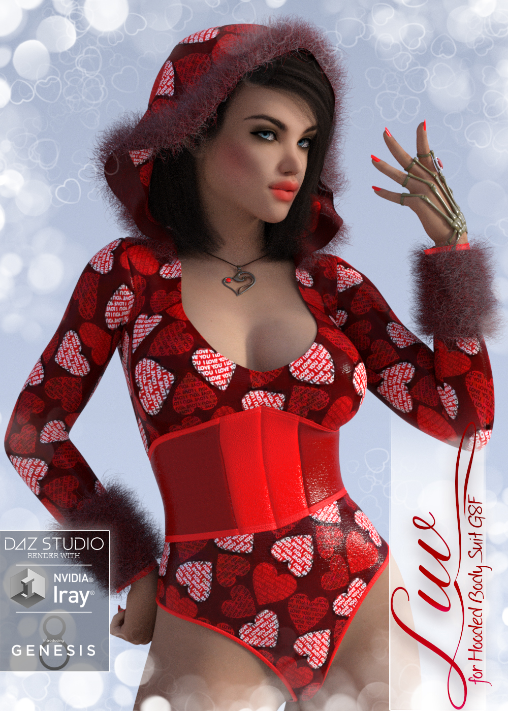 Luv Hooded Body Suit G8F by N/A