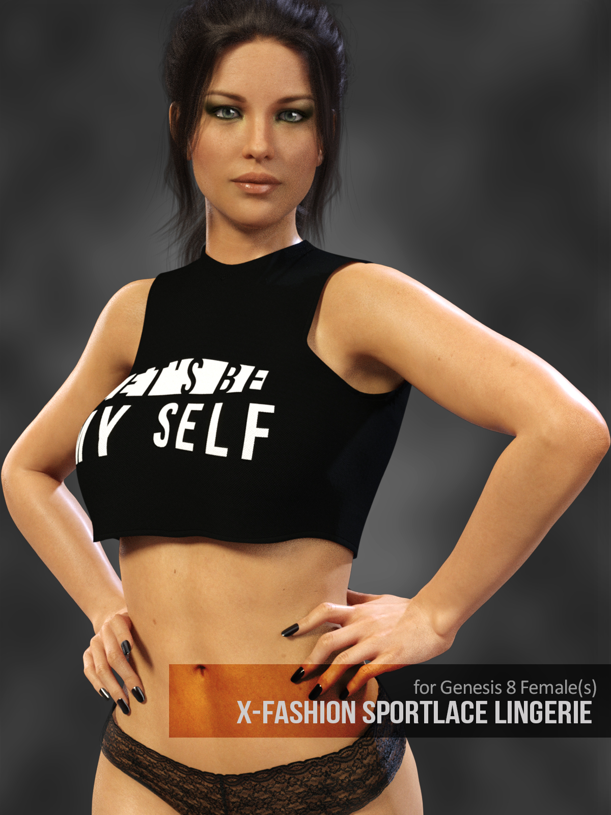 X-Fashion SportLace Lingerie for Genesis 8 Females by N/A