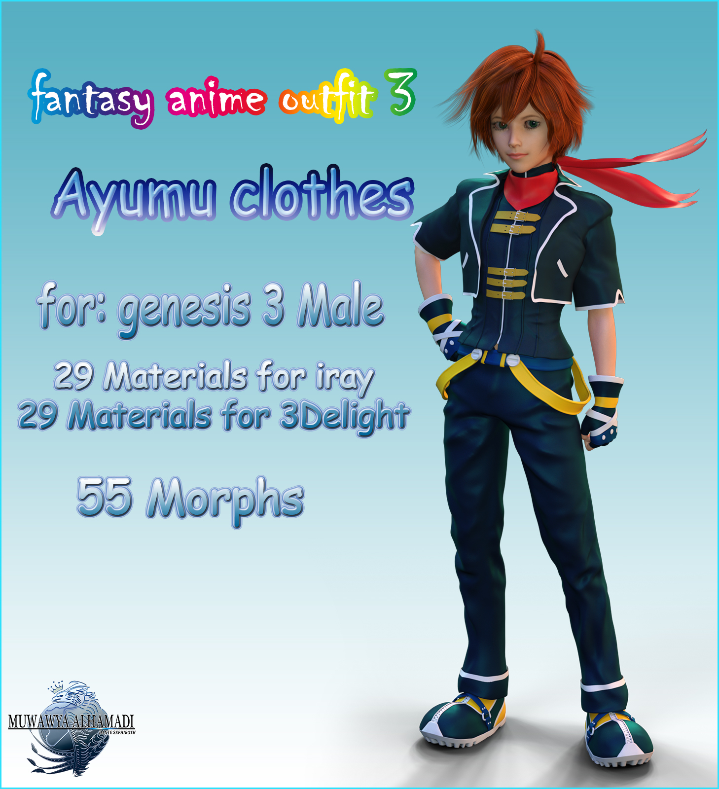 Fantasy-Anime-Outfit 3 _ Ayumu clothes_ for G3 by N/A