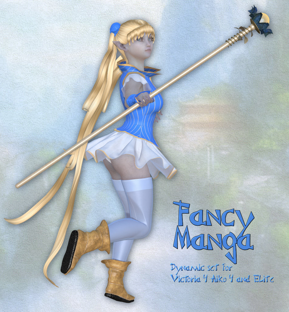 Fancy Manga_Clothing set for V4 A4 and Poser. by N/A