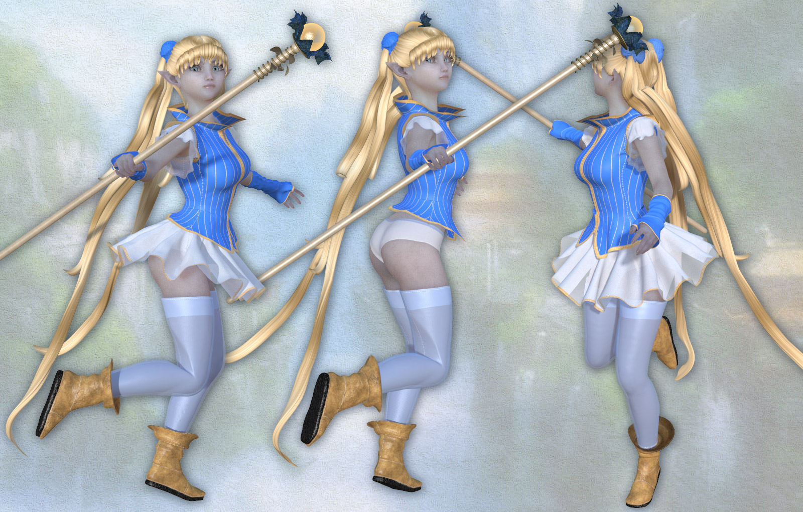 Fancy Manga_Clothing set for V4 A4 and Poser. by N/A