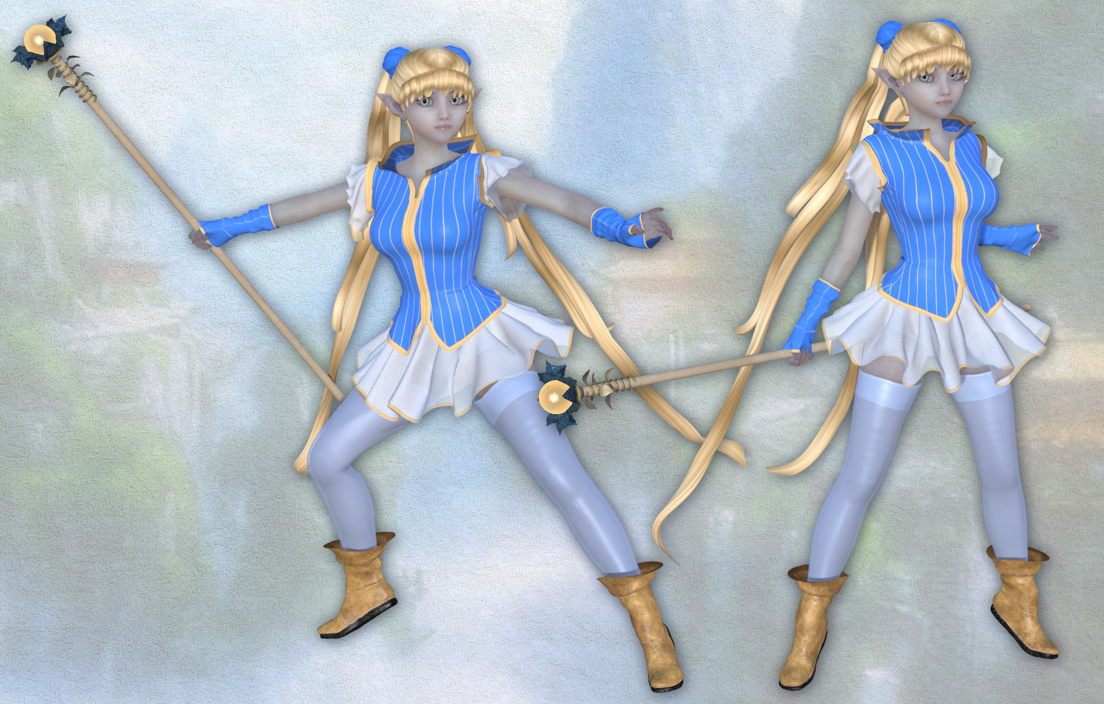 Fancy Manga_Clothing set for V4 A4 and Poser. by N/A