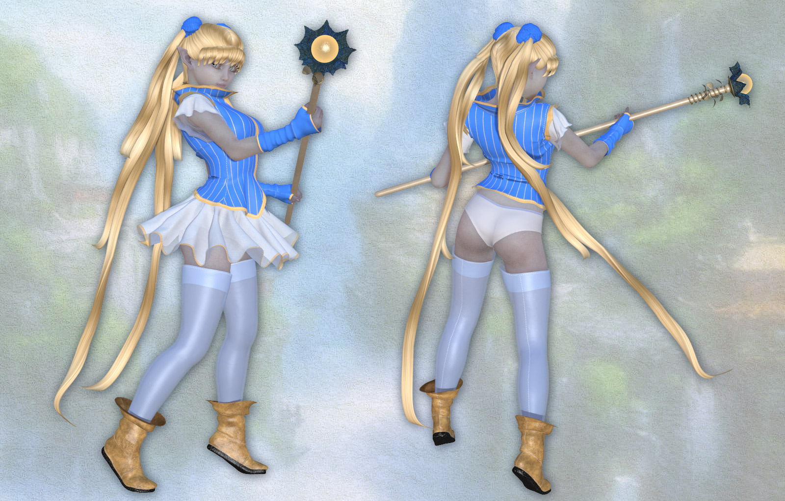 Fancy Manga_Clothing set for V4 A4 and Poser. by N/A