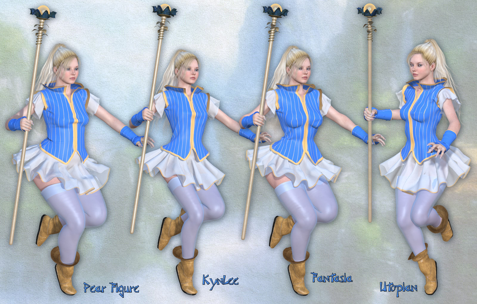 Fancy Manga_Clothing set for V4 A4 and Poser. by N/A