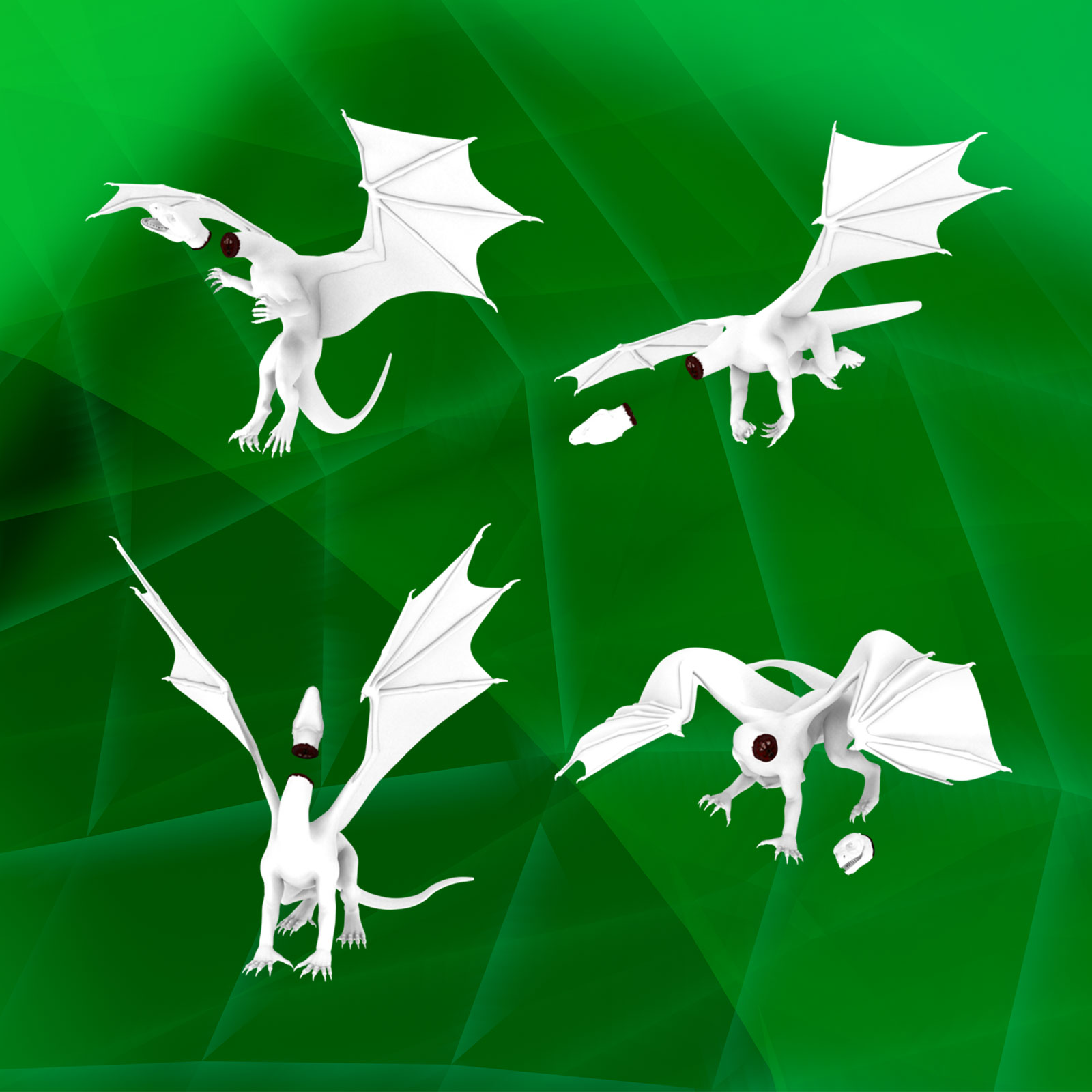 Chopped Head Poses for DAZ Dragon 3 by N/A