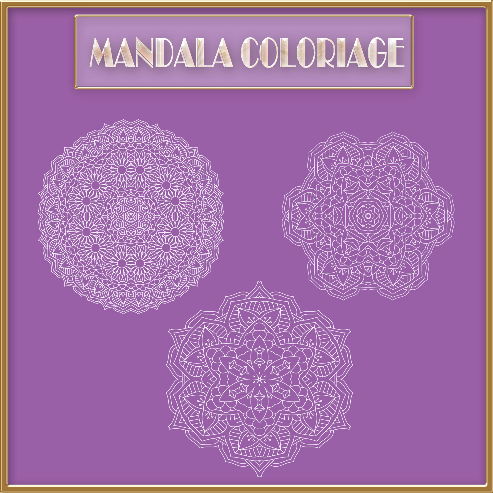 Brushes Mandala Coloriage by N/A