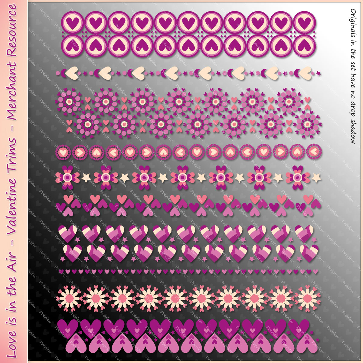 Love is in the Air - Valentine Trims - Merchant Resource by N/A