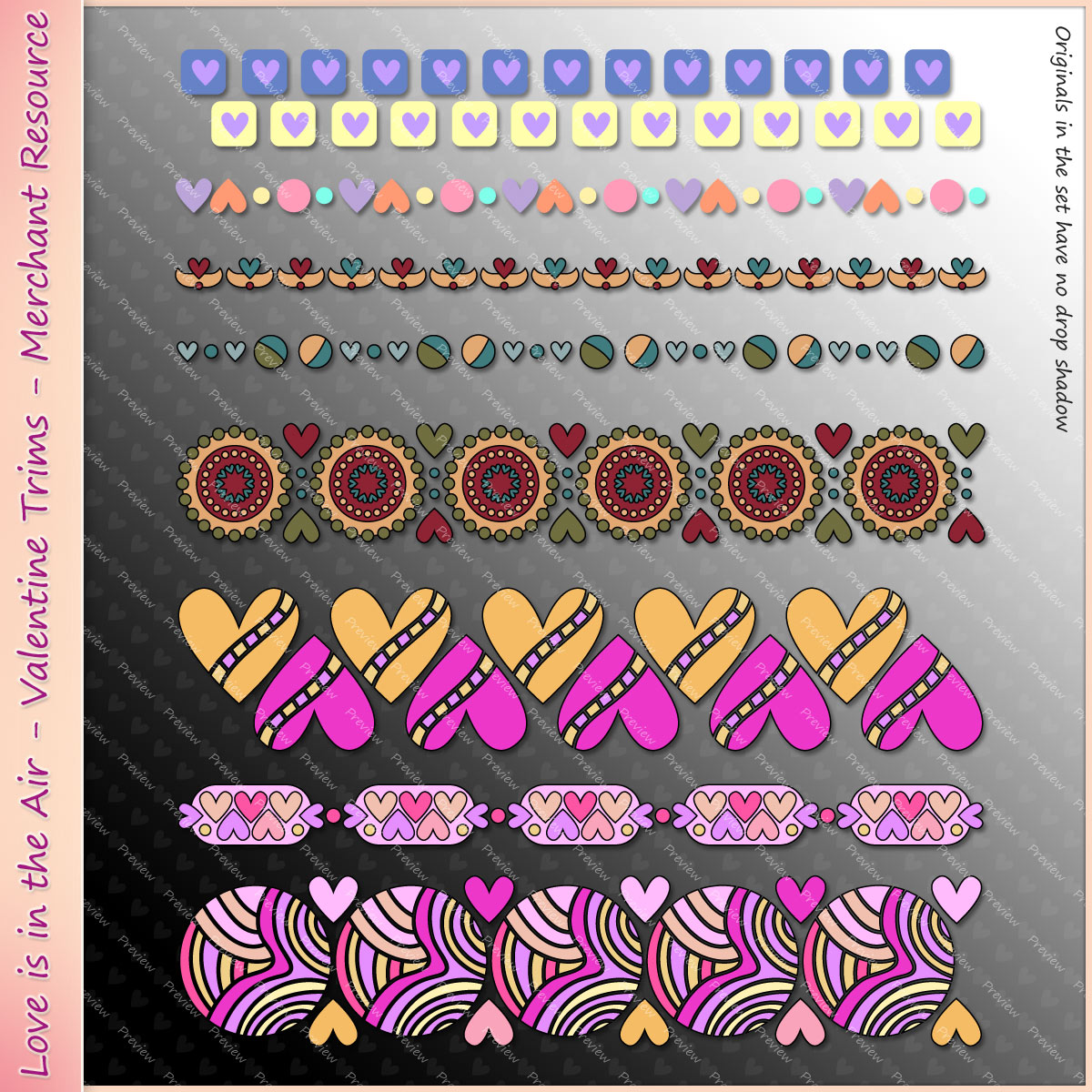Love is in the Air - Valentine Trims - Merchant Resource by N/A