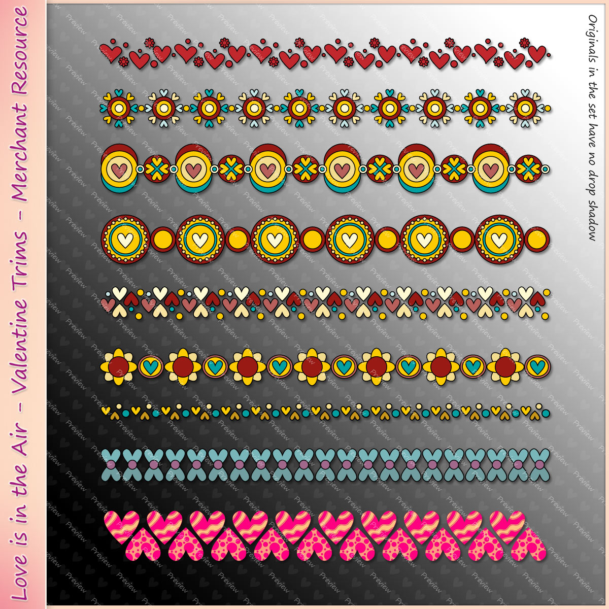 Love is in the Air - Valentine Trims - Merchant Resource by N/A