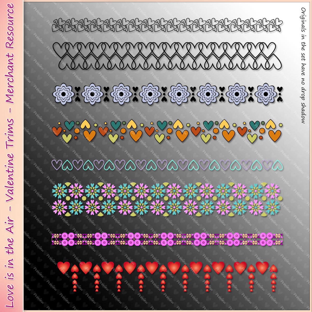 Love is in the Air - Valentine Trims - Merchant Resource by N/A