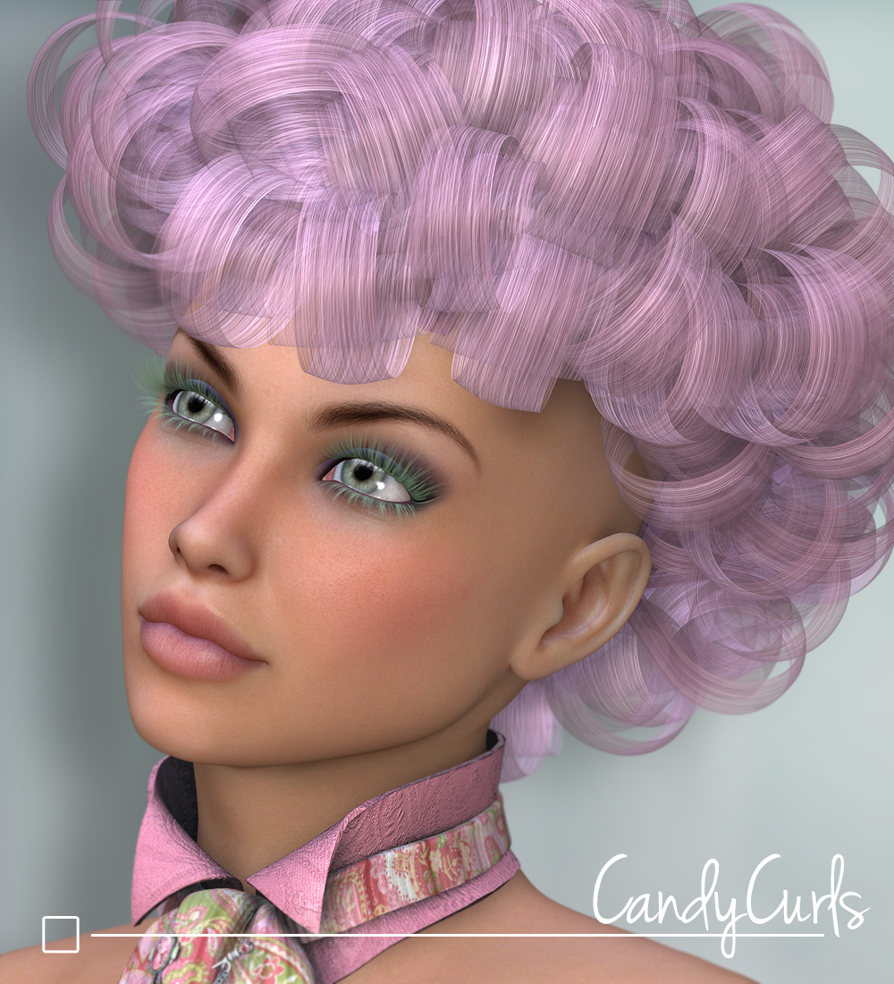 Candy Curls - Hair V4 by N/A