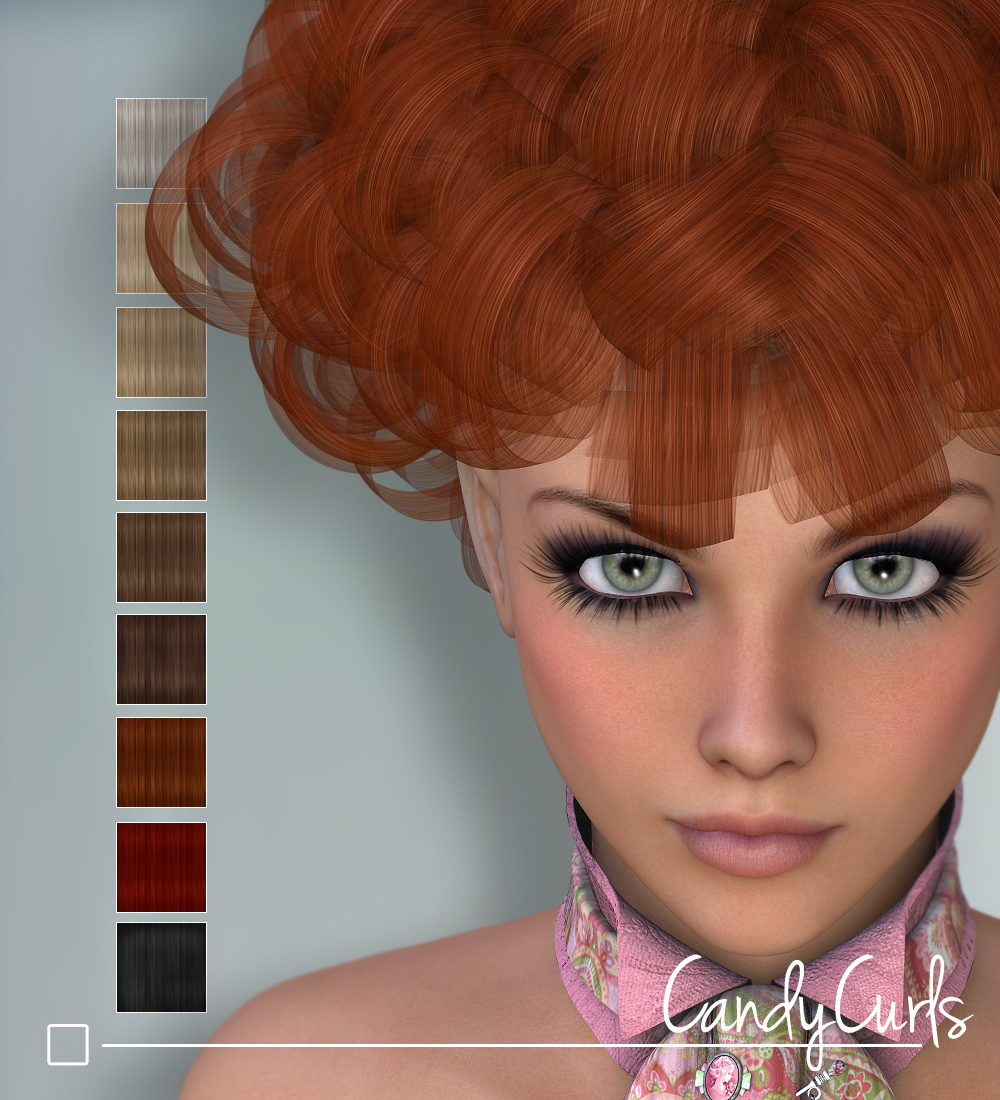Candy Curls - Hair V4 by N/A