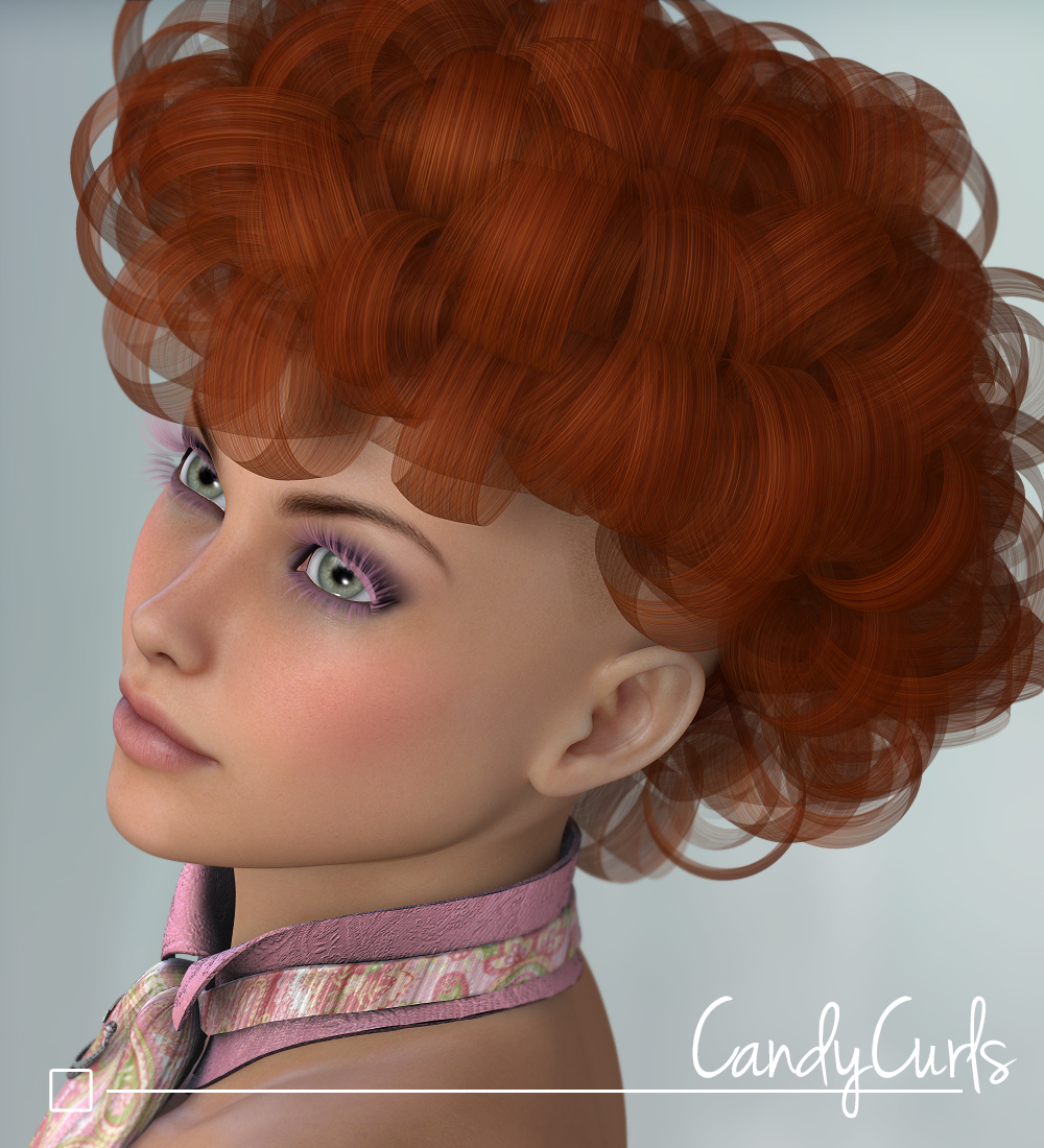 Candy Curls - Hair V4 by N/A