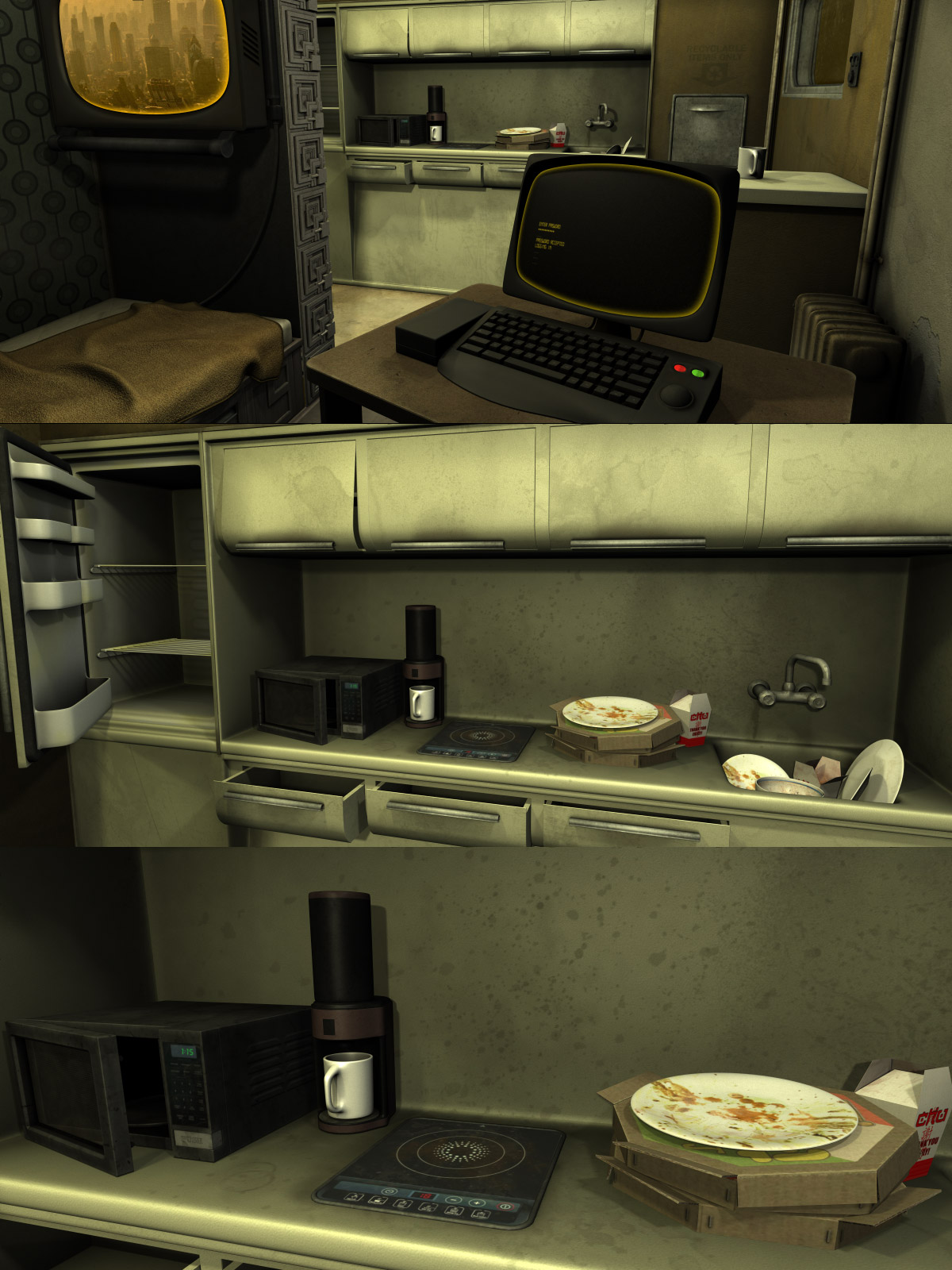 Dystopian Apartment by N/A