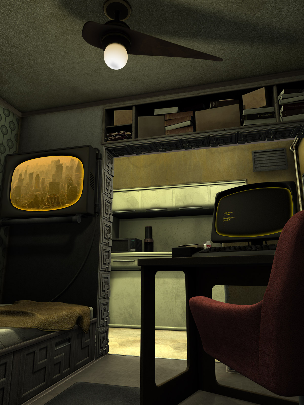 Dystopian Apartment by N/A