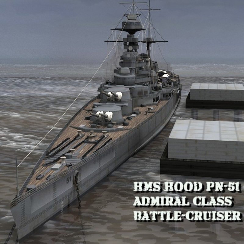 HMS Hood (for Poser) by N/A