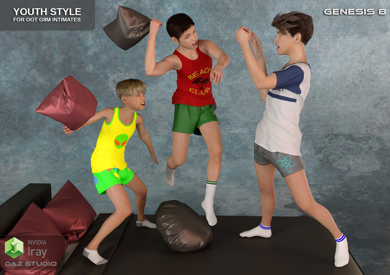 Youth Style for OOT Intimates for Genesis 8 Males by N/A