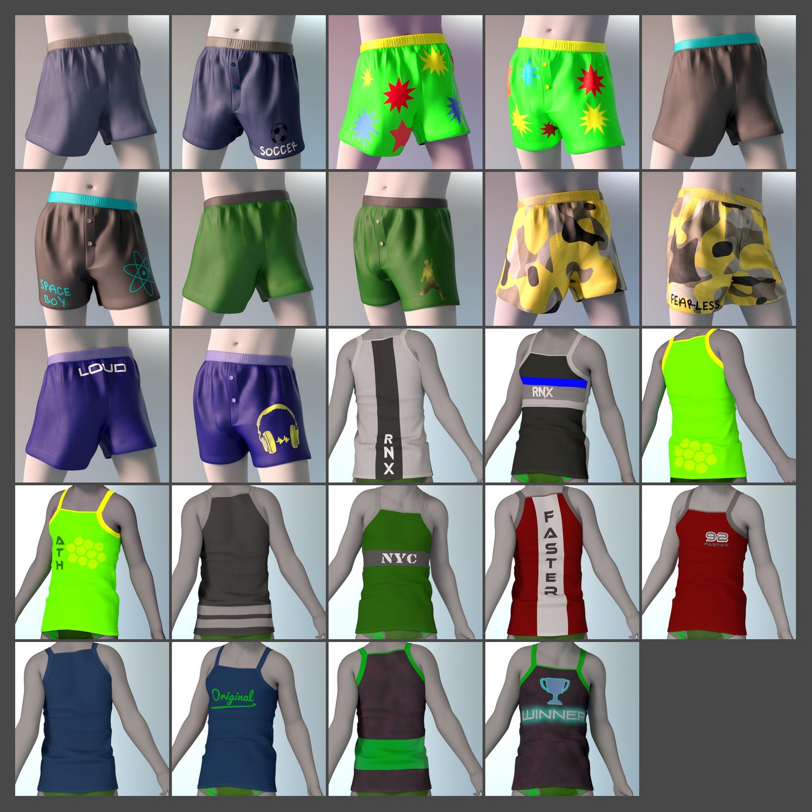 Youth Style for OOT Intimates for Genesis 8 Males by N/A