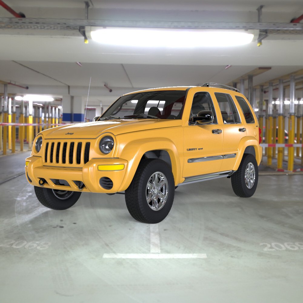 Jeep Liberty 2002 - OBJ/ 3ds  - Extended License by N/A